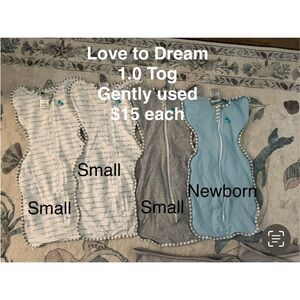 Love to Dream Swaddle Trio - White, Gray, Blue